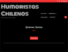 Tablet Screenshot of humoristaschilenos.cl